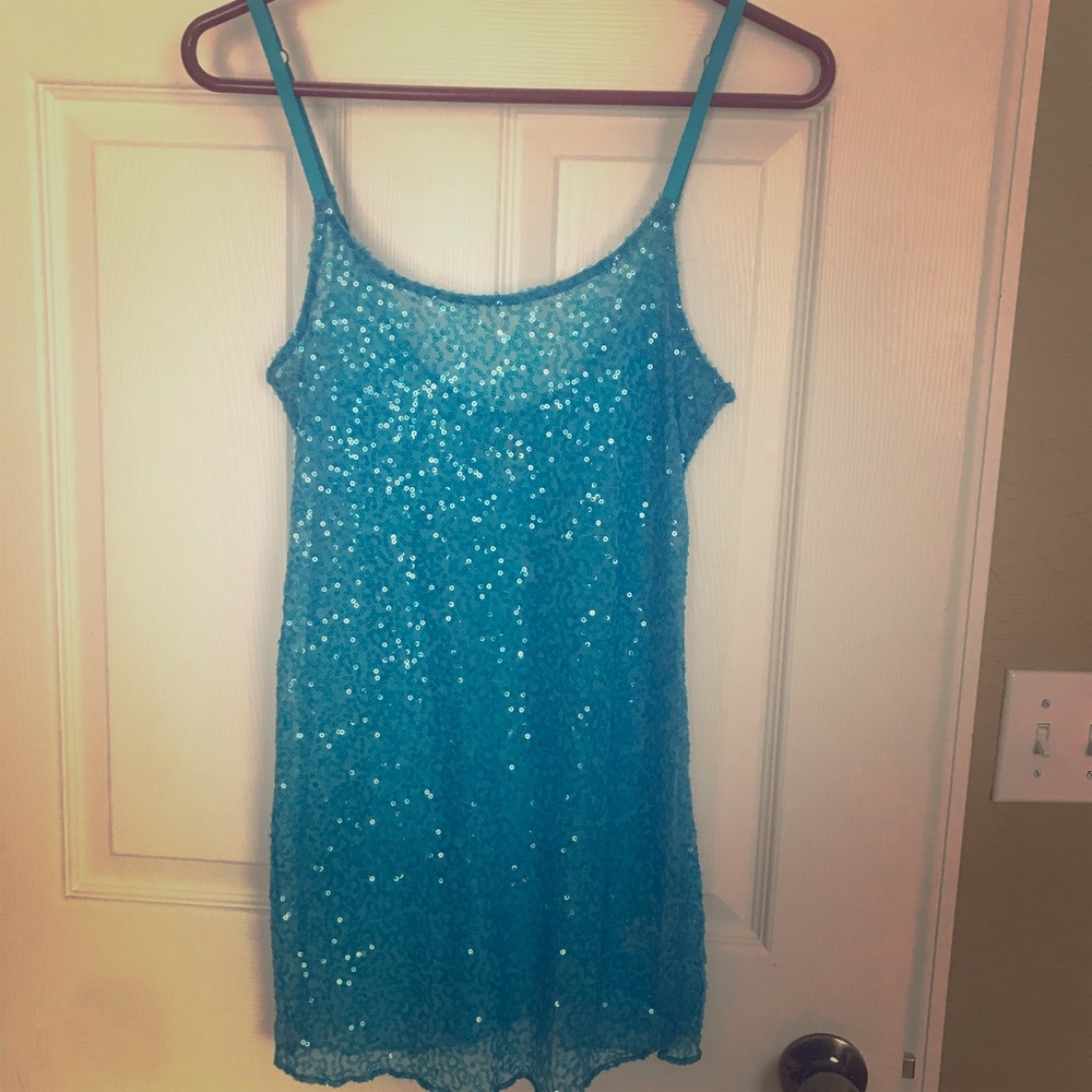 Beautiful sequined long tank/slip
